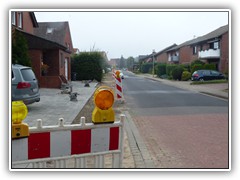 neuer Fußweg der Straße am Feldkamp. von der Ecke Kolpingstrasse aus