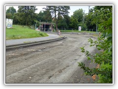 Baumaßnahme Mehringer Straße / Lindenstraße.