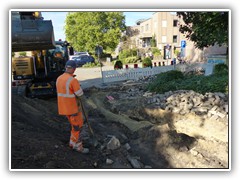 man sieht wo gearbeitet wird