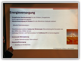 Über die künftige Energieversorgung wurde ein Konzept vorgestellt