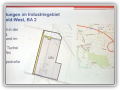 eine Anschließungsstraße wird angelegt