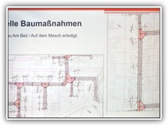 die Straßen Am Beil und Auf dem Mersch fertig ausgebaut.