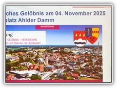 Feierliches Gelöbnis auf dem Sportplatz am 4.11.2025