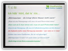 Gerüchte in Heizungsfragen wurden durch Information ausgeräumt.