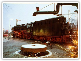 1981 01 Salzbergen Dampflok am Bhf_2